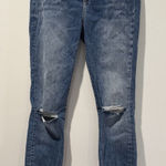 H&M  Jeans Womens 28" Skinny Stretch Distressed High Rise Travel Concert Punk Photo 0