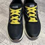 Skechers Skyline A Glow Sneakers Womens 7.5 Black Gold Memory Foam Shoe 13041 Photo 2