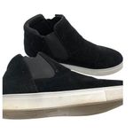 Pierre Dumas Black Wedge Sneakers Boutique Size 9 Streetwear Trendy Comfort Photo 0