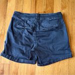 Anthropologie BY ANTHROPOLIGE Hyphen Cuff Chino Shorts Dark Grey/ Washed Black size 26 Photo 1