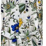 Tory Burch Quilted Floral Print Silk Trench Coat Women’s Size Large Photo 7