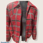 Adorable Plaid Christmas jacket/blazer petite 6 Red Size 6P Photo 3