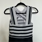 Anthropologie Maeve Black and White Skater Mini Dress Photo 5