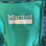 Marmot  Top Medium Blue Green Long Sleeve Running Hiking Outdoor‎ Sport Photo 5