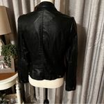 Indigo Saints Womens Size Large Black Vegan Leather Motorcycle Jacket Biker NEW Photo 12