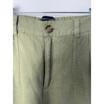 Sanctuary  Anthropologie Hopper Straight Leg Cargo Pants Green 100% Linen Sz 26 Photo 4