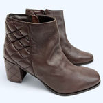 Seychelles  Boots Size 9 Brown Leather Block Heel Ankle Booties Photo 0