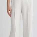 NWOT NADINE MERABI Vanessa Strapless Belted Crepe Flare White Jumpsuit sz 10 Photo 0