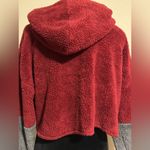 Hello Miss NWOT  Red and Gray Pullover Cropped Hoodie size medium Photo 3