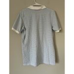 Brooks Brothers  Blue & White Striped Polo Shirt Coastal Beach Details Size XL Photo 1