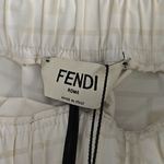 Fendi NWT! Nylon Ivory Monogram Drawstring Shorts Photo 4