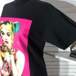 DC Comics Birds of Prey Harley Quinn Pink Black Shirt M Photo 6
