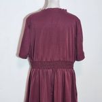 Bloomchic Oxblood Tiered Midi Dress Size 14/16 Burgundy Wedding Guest Dress Red Size L Photo 5