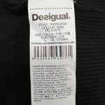 Desigual Casandra Jumper Sequin Paisley Knit Funnel Turtleneck Sweater Black L Photo 11