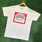 Budweiser Classic Logo white T-shirt, size large Photo 2