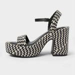 Universal Threads Universal Thread Madeline Woven Platform Sandal Heels with Memory Foam Insole Photo 1