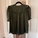 Zadig & Voltaire Women’s Zadig and Volitaire Short Sleeve Blouse Size Medium Green Photo 2
