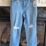 True Craft High Ride Straight Jeans Light Wash Denim Distressed  Womens 6 New Photo 0