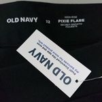 Old Navy  NWT Size 22 Black Secret Smooth Pockets High-Rise Pixie Flare Pants Photo 2