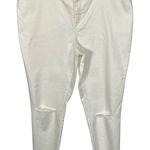 INC  International Concepts Mid-Rise Skinny White Distressed Jeans Women 18/34‎ Photo 0