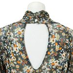 Free People Boho Style Green Floral sheer cropped top with tank size XS Photo 8