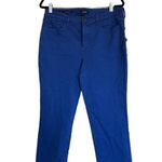 NYDJ NWT Sheri Rivet Side Slit Slim Ankle Jeans In Royal Blue Photo 1