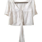 Club Monaco CLUB‎ MONACO Ahlam Silk Tie Back Blouse Sz XS Photo 0