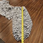 I. Madeline Zebra Black White Puff Sleeve Crop Top nwt L Size L Photo 8