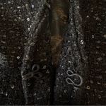 J.Crew  Collection Black Sequin Tweed Cropped Jacket Wool Blend Size 6 Luxury Photo 10