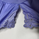 Diane Von Furstenberg  Vintage *Flaws* Purple Long Nylon Nightgown Dress Medium Photo 6
