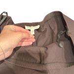 Eileen Fisher Brown Comfortable Organic Cotton Pull Up Slim Ankle Pant Large Photo 4