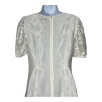 Dress the Population Anthropologie Dress‎ The Population Eyelet Mini Dress White Puff Size Small NWT Photo 5