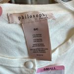 Philosophy Off White Ivory Sweater Button Down Cardigan New Photo 12