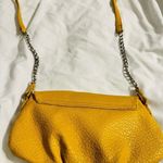 Nine West Y2K  Crossbody Small Purse Mustard Color Vegan Chain Strap Photo 2