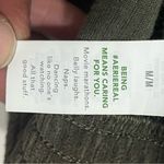 Aerie  Green Ribbed Corduroy Zip Up‎ Women's Cropped Jacket Size Medium Photo 8