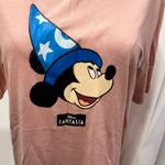 H&M New  Disney Fantasia Mickey Mouse Shirt Womens Medium Pink Summer Cotton‎ Photo 1