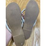 Beek Sunbeam Flip Flop Sandals Women's 8 Silver Patent Leather Slip Photo 4