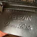 VENEZIA Made in Italy Crocodile Embellished Tote NWT Brown Photo 10