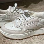 Reebok  Classic White and Cream Leather Sneakers Photo 0