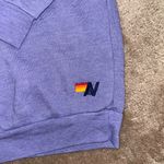 Aviator Nation  Bolt 2 Relaxed Crewneck sweatshirt Lavender and Neon Pink XL New Photo 6