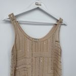 Guess Blush Beaded Sequin Tank Top Y2k Style Size Small Photo 1