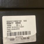 Saint Laurent Army 20 Buckle Boot in Kangaroo Embossed Leather Photo 10