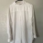 Side stitch white button down shirt Size L Photo 1