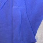Maurice's Crewneck Sweater  Pullover Medium Periwinkle Raw Hem Photo 2