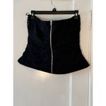 ZARA  BEADED STRAPLESS POPLIN TOP Size Large NWT Photo 4