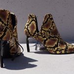 ZARA Snake Print Ankle Bootie Photo 1