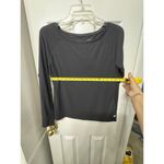 Women’s GAPFit Cropped Long Sleeve Tee in Black Photo 6