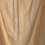 Classic Vintage 50s Nylon Lingerie Skirt Slip Tan Size M Photo 3