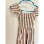 Show Me Your Mumu  Striped Maxi Dress Smocked Off Shoulder High Low‎ X-Small Photo 3