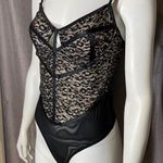 Haute Monde Black Mesh Cheetah Sequin Bodysuit Photo 2